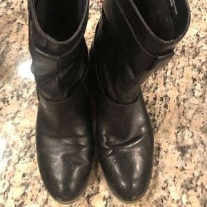 Black LOFT moto boots